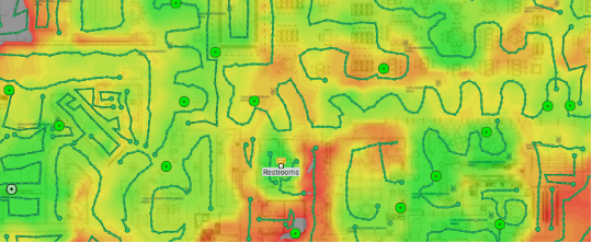 Heat Map Creation: Visual Mapping of Signal Strength & Interference Patterns